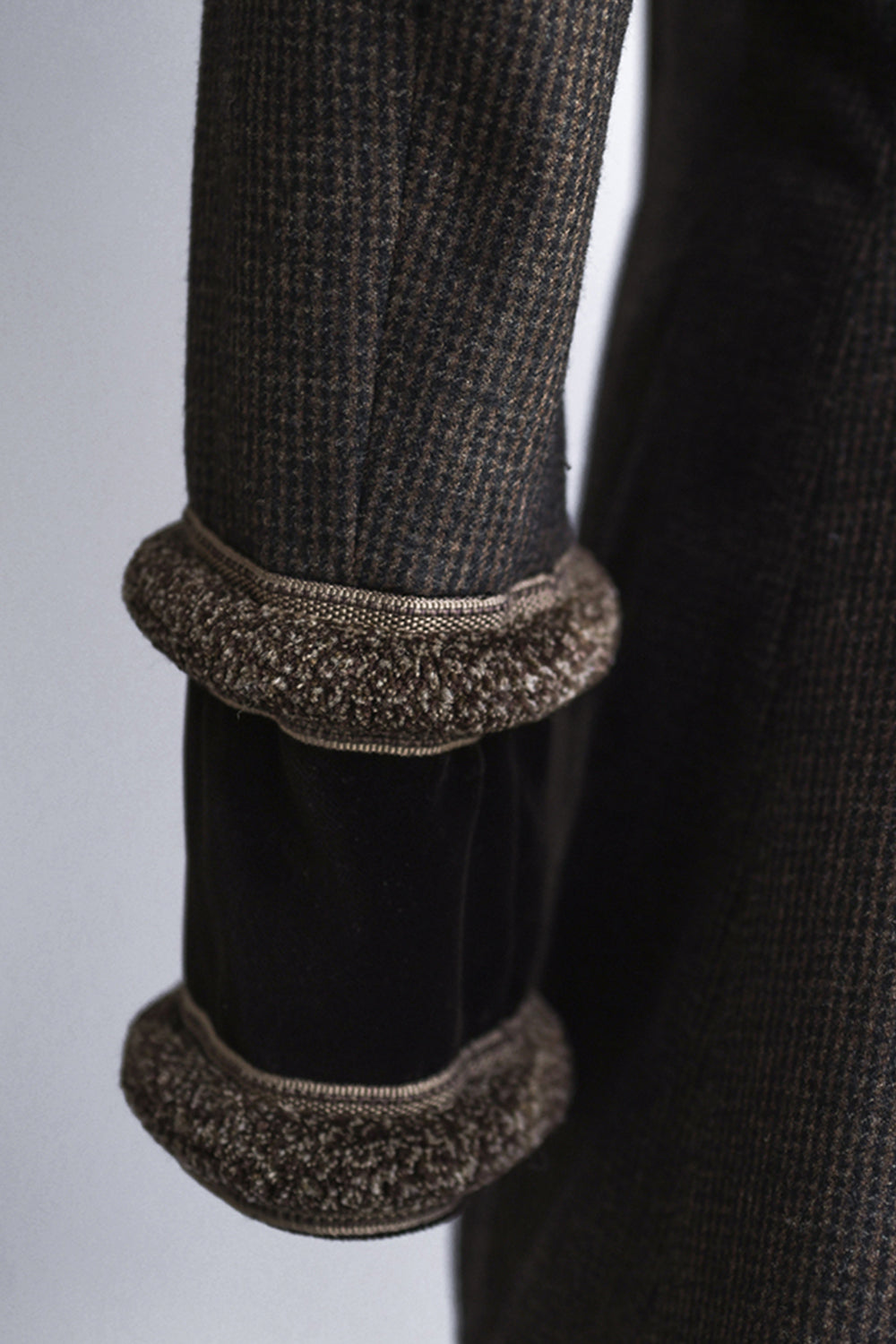 Reynolds No.6 in Brown with Brown Velvet cuff detail