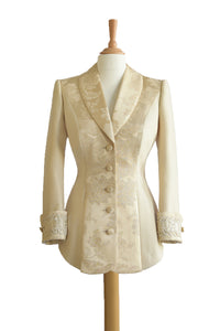 Gainsborough No.1 Long Jacket in Ivory front view