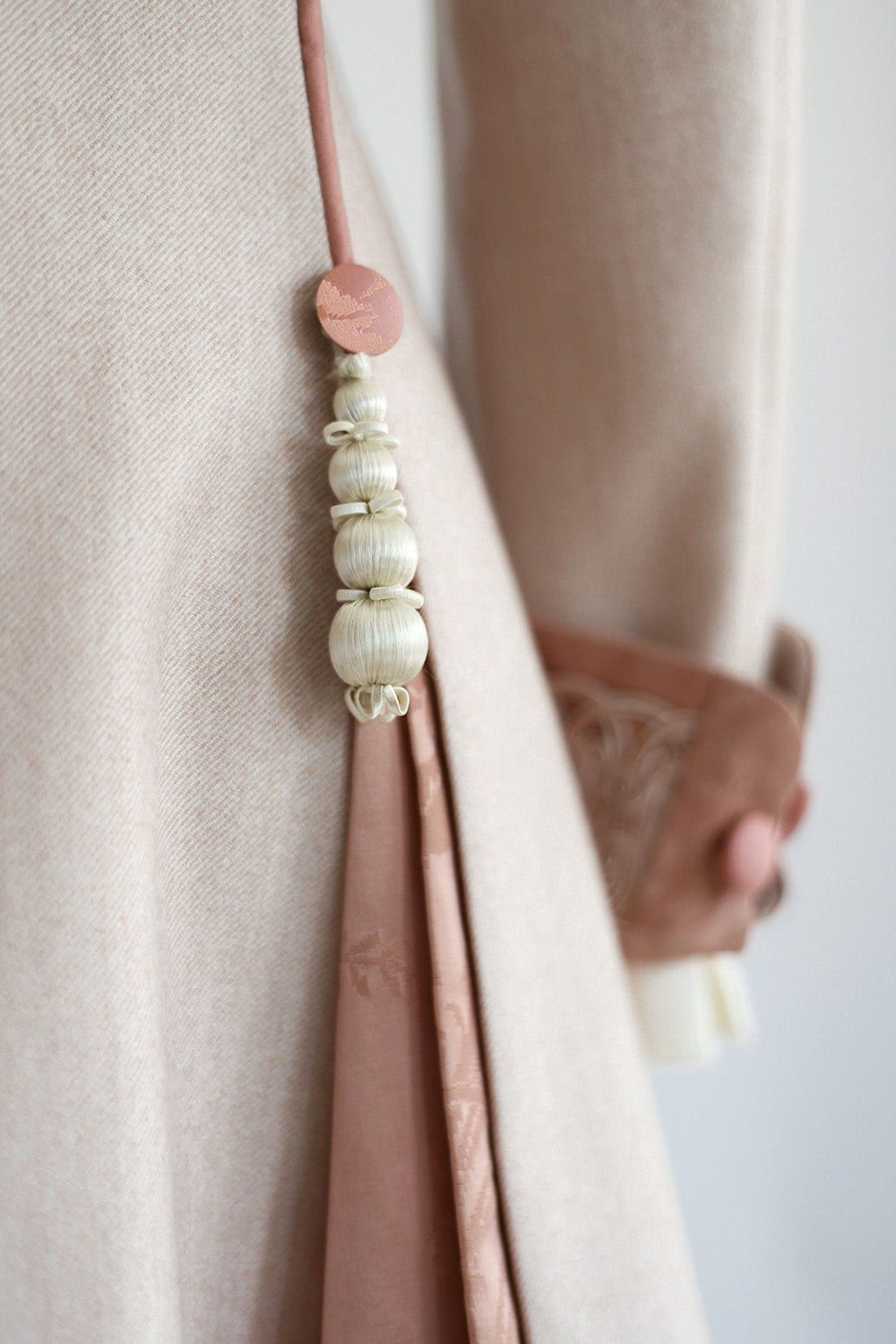 Gainsborough No.1 Long Jacket in Pale Pink back detail