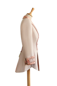 Gainsborough No.1 Long Jacket in Pale Pink side view