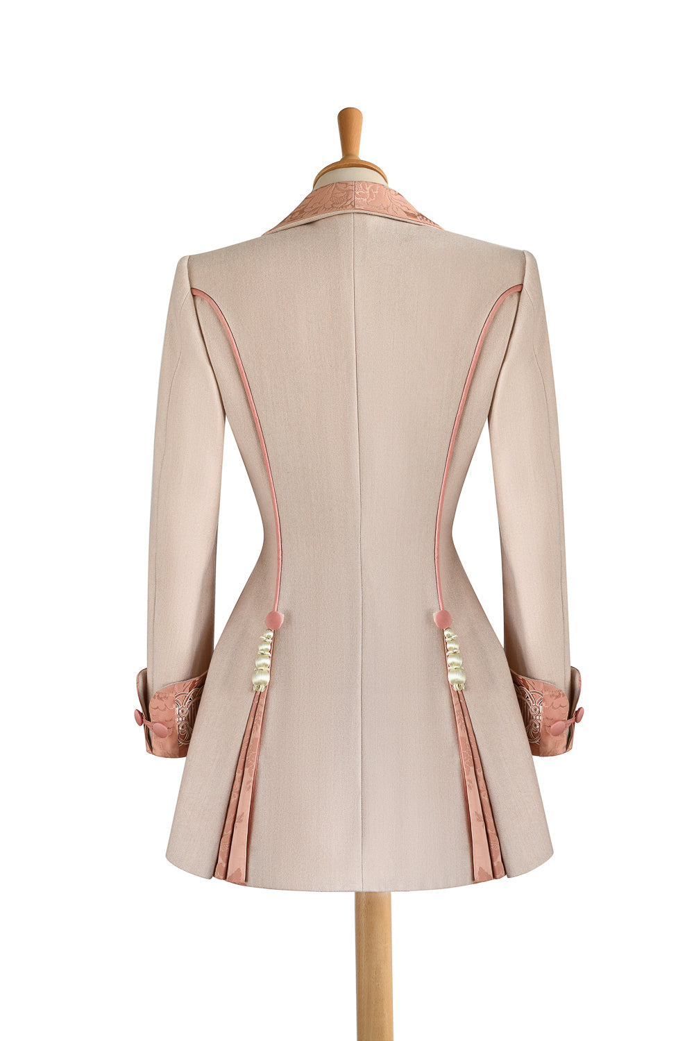 Gainsborough No.1 Long Jacket in Pale Pink back view
